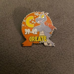 Disney hidden Mickey figment Epcot parking lot C trading pin